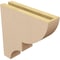 Ekena Millwork 3"W x 12"D x 12"H Thin Ridgewood Rough Cedar Woodgrain TimberThane Corbel, Primed Tan CORUR03X12X12RIDRCPR - alternate 5